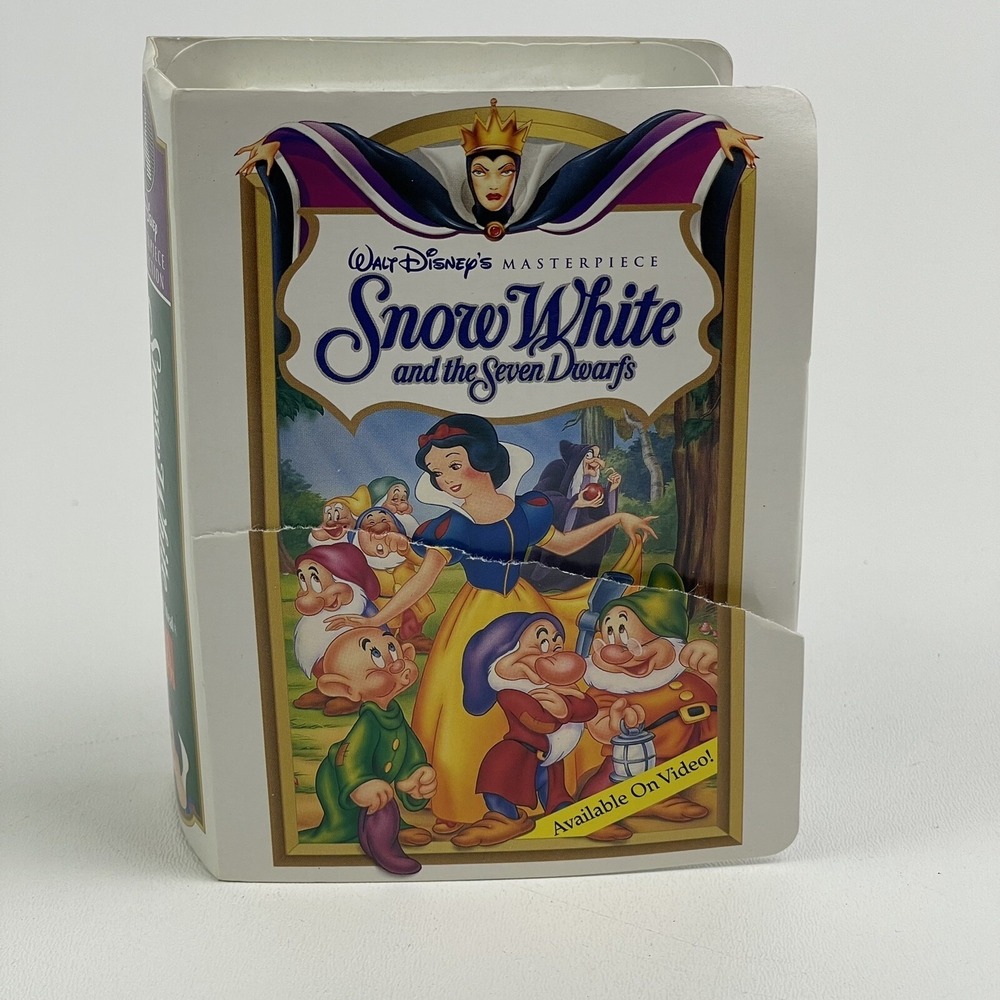 Snow White McDonalds 1996 Disney Happy Meal Toys Mini VHS Figurine